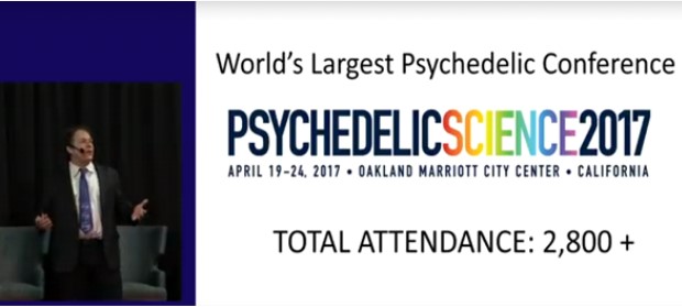 Fotograma Presentación Psychedelic Science 2017. Asistencia: más de 2800 personas